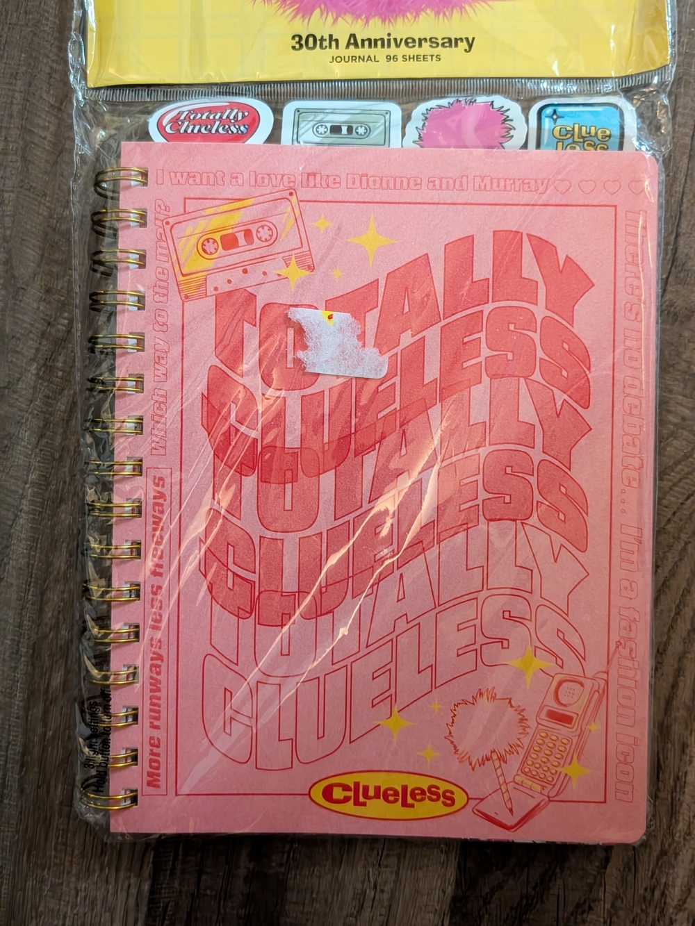 🦋 Clueless Spiral Journal – Pink